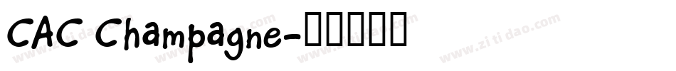 CAC Champagne字体转换
